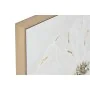 Painting Home ESPRIT White Golden polystyrene Canvas Flower Shabby Chic 62 x 4,5 x 62 cm (2 Units) by Home ESPRIT, Prints on ...