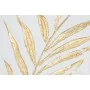 Cuadro Home ESPRIT Blanco Dorado Lienzo Madera MDF Moderno Hoja de planta 42 x 4 x 42 cm (2 Unidades) de Home ESPRIT, Impresi...