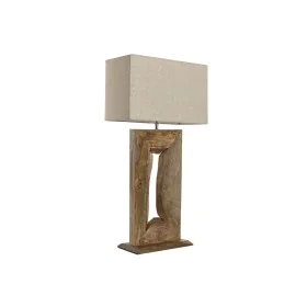 Lampe de bureau Home ESPRIT Beige Naturel Bois de manguier 50 W 220 V 40 x 20 x 75 cm de Home ESPRIT, Lampes de chevet - Réf ...