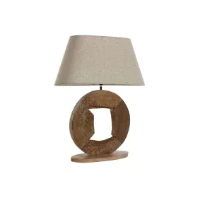 Lampada da tavolo Home ESPRIT Beige Naturale Legno di mango 50 W 220 V 60 x 20 x 75 cm di Home ESPRIT, Lampade da tavolo e ab...