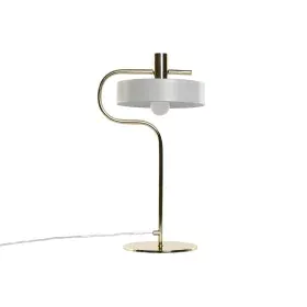 Tischlampe Home ESPRIT Weiß Gold Metall 220 V 28 x 18 x 46 cm von Home ESPRIT, Tisch- & Nachttischlampen - Ref: S3058281, Pre...