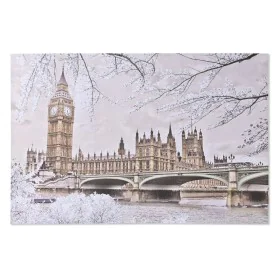 Quadro Home ESPRIT Bianco Dorato Porporina Londra Loft 150 x 3 x 100 cm (2 Unità) di Home ESPRIT, Stampe e quadri su tela - R...