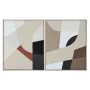 Pintura Home ESPRIT Castanho Bege Abstrato Urbana 82 x 3,8 x 102 cm (2 Unidades) de Home ESPRIT, Impressões sobre tela - Ref:...