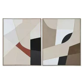 Painting Home ESPRIT Brown Beige Abstract Urban 82 x 3,8 x 102 cm (2 Units) by Home ESPRIT, Prints on Canvas - Ref: S3058308,...