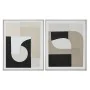 Painting Home ESPRIT Brown Black Abstract Urban 82 x 3,8 x 102 cm (2 Units) by Home ESPRIT, Prints on Canvas - Ref: S3058309,...