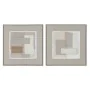 Cuadro Home ESPRIT Marrón Beige Abstracto Urbano 62 x 3,2 x 62 cm (2 Unidades) de Home ESPRIT, Impresiones sobre lienzo - Ref...