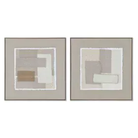 Quadro Home ESPRIT Marrone Beige Astratto Città 62 x 3,2 x 62 cm (2 Unità) di Home ESPRIT, Stampe e quadri su tela - Rif: S30...