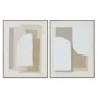 Pintura Home ESPRIT Branco Bege Abstrato Escandinavo 62 x 3,2 x 82 cm (2 Unidades) de Home ESPRIT, Impressões sobre tela - Re...