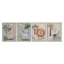 Cuadro Home ESPRIT Infantil Animales 30 x 3 x 40 cm (4 Unidades) de Home ESPRIT, Impresiones sobre lienzo - Ref: S3058316, Pr...