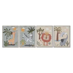 Cadre Home ESPRIT Enfant animaux 30 x 3 x 40 cm (4 Unités) de Home ESPRIT, Impressions sur toile - Réf : S3058316, Prix : 65,...