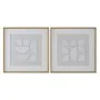 Painting Home ESPRIT White Natural Modern 60 x 4 x 60 cm (2 Units) by Home ESPRIT, Prints on Canvas - Ref: S3058320, Price: 6...