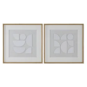 Quadro Home ESPRIT Bianco Naturale Moderno 60 x 4 x 60 cm (2 Unità) di Home ESPRIT, Stampe e quadri su tela - Rif: S3058320, ...