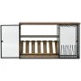 Flaschenregal Home ESPRIT Schwarz natürlich Holz Metall Kristall 102 x 32 x 60 cm von Home ESPRIT, Regale und Gestelle - Ref:...