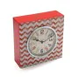 Table clock Versa Red Wood Vintage 10 x 23 x 23 cm by Versa, Desk & Shelf Clocks - Ref: S3400275, Price: 6,23 €, Discount: %