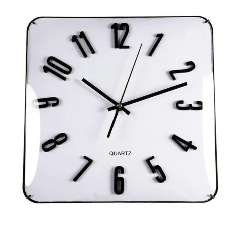 Reloj de Pared Versa Cristal (31 x 5,5 x 31 cm) de Versa, Relojes de pared - Ref: S3400494, Precio: 11,83 €, Descuento: %