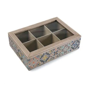 Caja para Infusiones Versa Madera 17 x 7 x 24 cm de Versa, Almacenamiento para té y café - Ref: S3401944, Precio: 10,27 €, De...