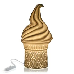 Desk lamp Versa Ice Cream 25W Porcelain (13,7 x 27 x 13,7 cm) by Versa, Bedside and Table Lamps - Ref: S3402362, Price: 15,49...