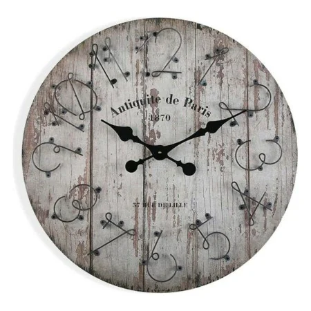 Horloge Murale Versa 21110101 Bois de Versa, Pendules murales - Réf : S3403008, Prix : 35,80 €, Remise : %