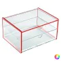 Boîte à compartiments polypropylène (13 x 9,2 x 17,1 cm) de BigBuy Home, Rangements pour produits cosmétiques - Réf : S340379...