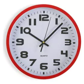 Orologio da Parete Versa Rosso Plastica 3,8 x 25 x 25 cm di Versa, Orologi da parete - Rif: S3404213, Prezzo: 8,52 €, Sconto: %