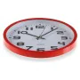 Orologio da Parete Versa Rosso Plastica 3,8 x 25 x 25 cm di Versa, Orologi da parete - Rif: S3404213, Prezzo: 7,67 €, Sconto: %