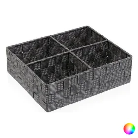 Caixa com compartimentos Têxtil (27 x 10 x 32 cm) de Versa, Organizadores de cosméticos - Ref: S3404898, Preço: 10,78 €, Desc...