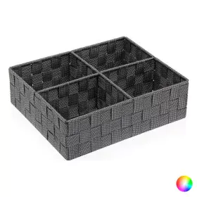 Caja con compartimentos Textil (27 x 10 x 32 cm) de Versa, Organizadores de cosméticos - Ref: S3404898, Precio: 10,78 €, Desc...