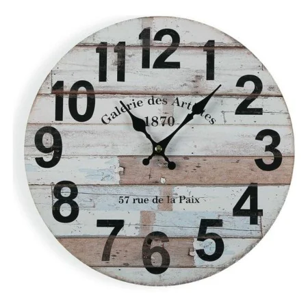 Horloge Murale Versa Bois (4 x 30 x 30 cm) de Versa, Pendules murales - Réf : S3405370, Prix : 9,38 €, Remise : %