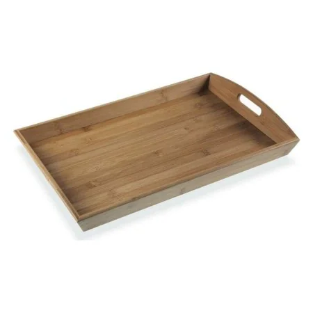 Tray Versa Wood Bamboo 32 x 6,5 x 50 cm Black by Versa, Plates and dishes - Ref: S3405394, Price: 13,89 €, Discount: %