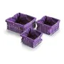 Set of Stackable Organising Boxes Versa 3 Pieces (26 x 12 x 26 cm) by Versa, Cosmetic Organisers - Ref: S3406448, Price: 8,60...