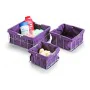 Set of Stackable Organising Boxes Versa 3 Pieces (26 x 12 x 26 cm) by Versa, Cosmetic Organisers - Ref: S3406448, Price: 8,60...