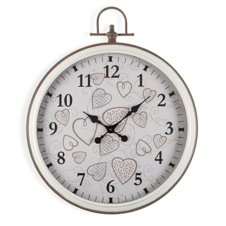 Reloj de Pared Versa Cozy Corazones Metal (5 x 73,5 x 60 cm) de Versa, Relojes de pared - Ref: S3406587, Precio: 34,07 €, Des...