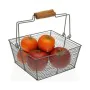 Fruit Bowl Versa Squared Grey 22,5 x 10 x 22,5 cm Metal Wood Steel by Versa, Bowls and large cups - Ref: S3406864, Price: 6,2...