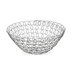 Coupe à fruits Gris Métal (28 x 12 x 28 cm) de Versa, Étagères - Réf : S3406868, Prix : 6,11 €, Remise : %