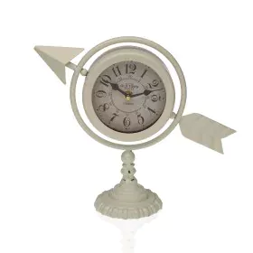 Reloj de Mesa Versa Blanco Flecha completa Metal (23 x 16 x 8 cm) de Versa, Relojes de escritorio - Ref: S3406890, Precio: 9,...