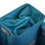 Basket set Versa Home Blue Textile (30 x 40 x 45 cm) (6 Pieces) by Versa, Cosmetic Organisers - Ref: S3407360, Price: 40,93 €...