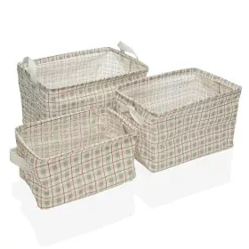 Set di Cestini Versa Camy Poliestere Tessile 3 Pezzi (25 x 22 x 35 cm) di Versa, Organizer per cosmetici - Rif: S3407443, Pre...