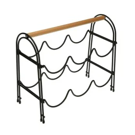 Bottle rack Versa Metal Wood Steel (14 x 27,5 x 32,7 cm) by Versa, Shelves and supports - Ref: S3407481, Price: 12,16 €, Disc...