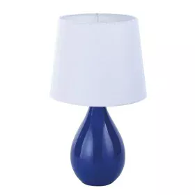 Lampe de bureau Versa Aveiro Bleu Céramique (20 x 35 x 20 cm) de Versa, Lampes de chevet - Réf : S3407573, Prix : 10,47 €, Re...