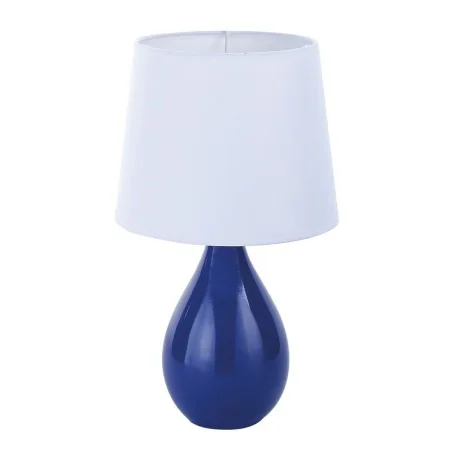 Lampe de bureau Versa Aveiro Bleu Céramique (20 x 35 x 20 cm) de Versa, Lampes de chevet - Réf : S3407573, Prix : 9,43 €, Rem...