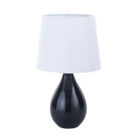 Desk lamp Versa Camy Black Ceramic (20 x 35 x 20 cm) by Versa, Bedside and Table Lamps - Ref: S3407576, Price: 10,47 €, Disco...