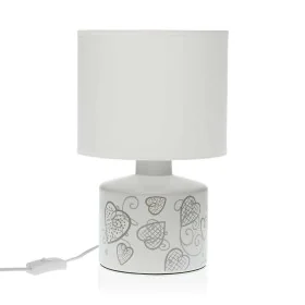 Desk lamp Versa Cozy Hearts Ceramic (22,5 x 35 x 22,5 cm) by Versa, Bedside and Table Lamps - Ref: S3407578, Price: 22,69 €, ...