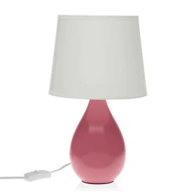 Desk lamp Versa Roxanne Pink Ceramic (20 x 35 x 20 cm) by Versa, Bedside and Table Lamps - Ref: S3407583, Price: 10,47 €, Dis...