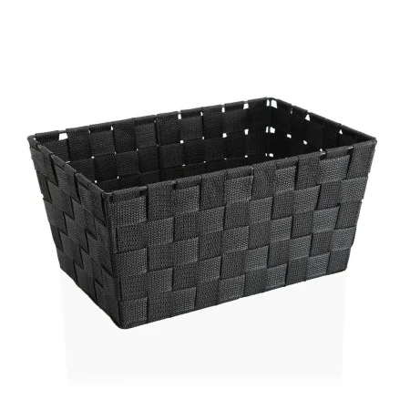 Basket Versa Large Dark grey Textile (20 x 15 x 30 cm) by Versa, Cosmetic Organisers - Ref: S3407644, Price: 6,17 €, Discount: %