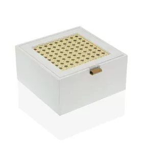 Guarda-Joias Versa Quadrado Branco (16 x 8 x 16 cm) de Versa, Organizadores de joias - Ref: S3408136, Preço: 11,10 €, Descont...