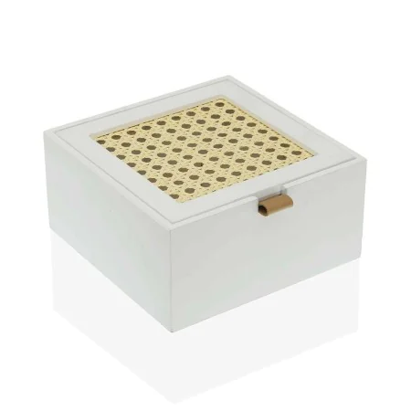 Boîte à bijoux Versa Carré Blanc (16 x 8 x 16 cm) de Versa, Organiseurs de bijoux - Réf : S3408136, Prix : 11,10 €, Remise : %