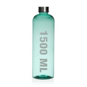 Botella de Agua Versa Verde 1,5 L Acero Poliestireno Compuesto 9 x 29 x 9 cm de Versa, Cantimploras y botellas de agua - Ref:...