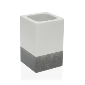 Toothbrush Holder Versa Raymond Resin (7,2 x 11,2 x 7,2 cm) by Versa, Stands and dispensers - Ref: S3408240, Price: 6,79 €, D...