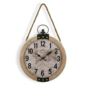 Orologio da Parete Versa Mapamundi 40 x 6,5 x 47 cm Legno MDF di Versa, Orologi da parete - Rif: S3408857, Prezzo: 34,85 €, S...