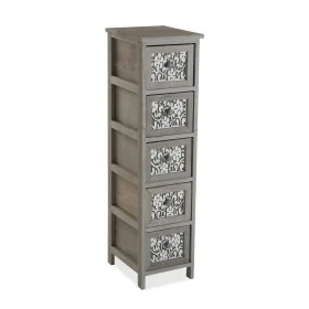 Chest of drawers Versa Grey Wood (32 x 98 x 26 cm) by Versa, Bathroom Shelves - Ref: S3409027, Price: 60,75 €, Discount: %